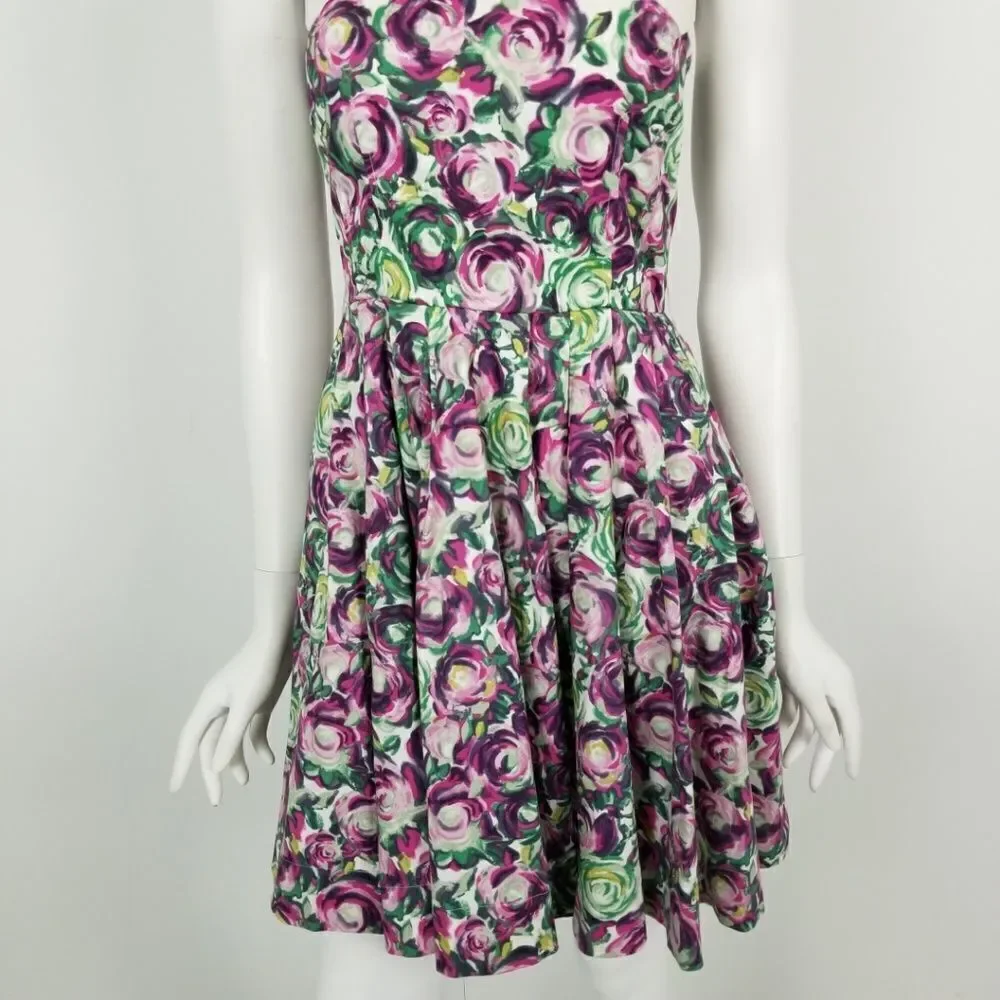 Lauren Conrad Floral Fit & Flare Bow Back Dress